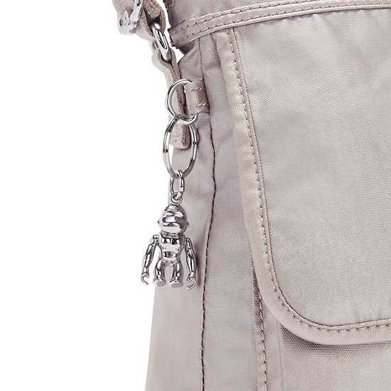 Torba Crossbody Kipling Aisling Metallic Srebrne | PL 2168FD